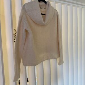 Vince Soft Cream Turtleneck Sweater